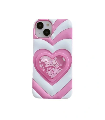 iPhone Barbie Liquid Heart Case