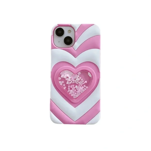 iPhone Barbie Liquid Heart Case