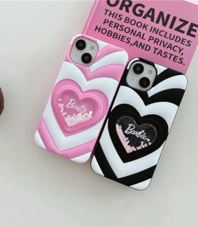 iPhone Barbie Liquid Heart Case