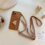 iPhone Heart Wallet Case With Hanging