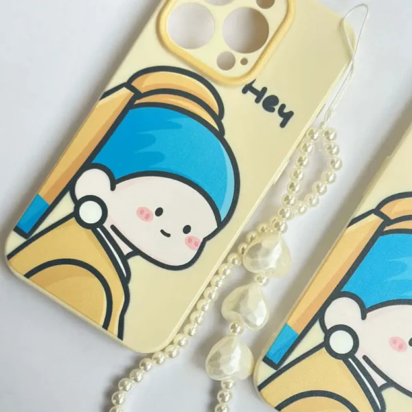 Cute Girl Hey Case With Pendant Charm