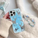 Holographic Deer Case With Pendant Charm