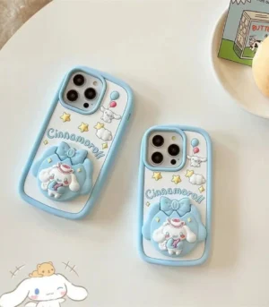Cinnamon Roll Case With Attached Mirror Socket