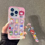 Holographic Kitty Case With Cute Pendant Charm