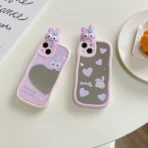 Cute Bunny Mirror Phone Cases