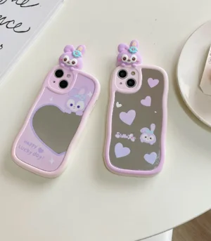 Cute Bunny Mirror Phone Cases