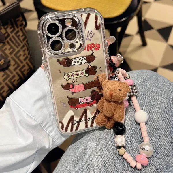 Dodo Dog Camera Shimmer Case With Cute pendant Charm
