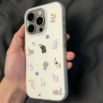 iPhone Funny Cat Sticker Case