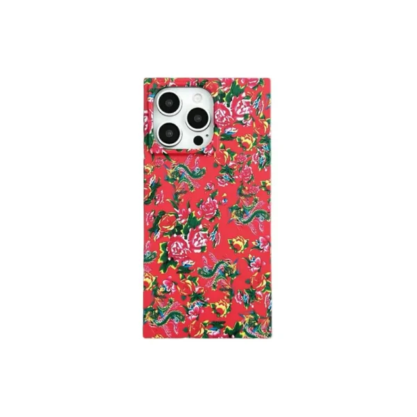 Rectangular Shape 3D Cherry Blossms Case