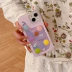 Holographic Ribbon Case With Pastel Candies