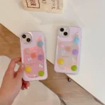 Holographic Ribbon Case With Pastel Candies