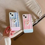 Cute Hologram Translucent Heart Pendant Case