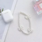 White Pebble Ribbon Charm