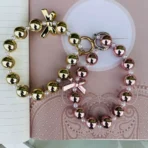 Luxe Pearl & Crystal Bow Bracelet