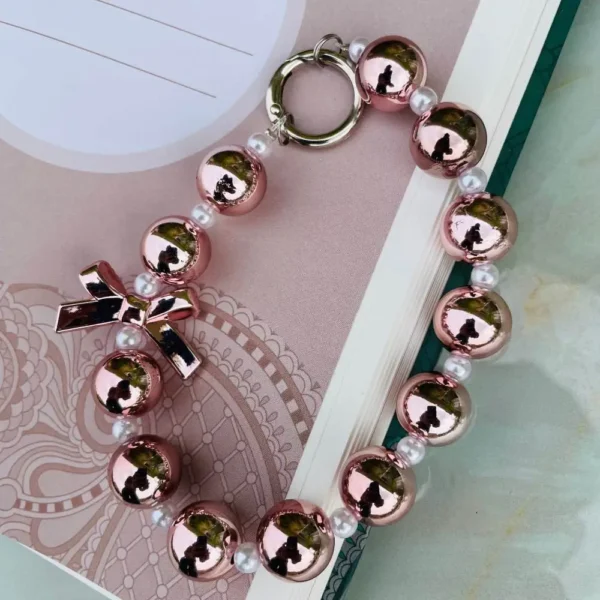 Luxe Pearl & Crystal Bow Bracelet