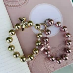 Luxe Pearl & Crystal Bow Bracelet