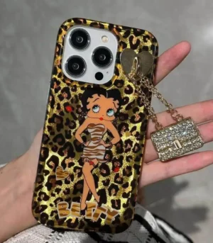 Betty Boop Lux Charm Leaopard Case