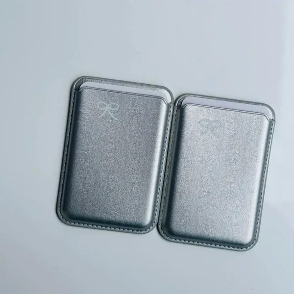 Silver Ribbon MagSafe Wallet