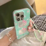 Hello Kitty Pastel Green 3D Case With Beaded Strap