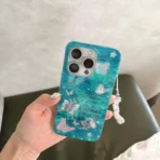 Butterfly Dreams Teal Phone Case with Charm