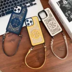 Designer Logo Phone Cases with Wrist Strap (tory)