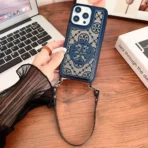 Designer Logo Phone Cases with Wrist Strap (tory)