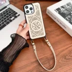 Designer Logo Phone Cases with Wrist Strap (tory)