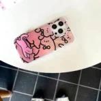 Pink Graffiti Cats Stand Case