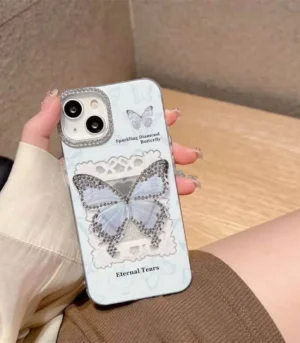 Sparkling Diamond Butterfly Case