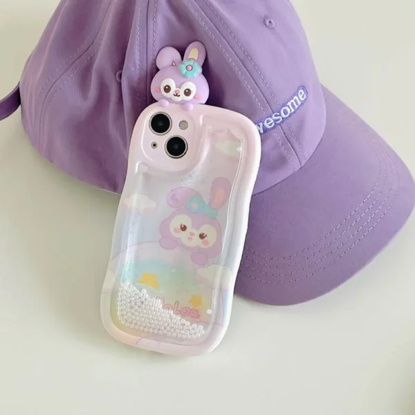 Stella Bunny Falling Glitter Liquid Case