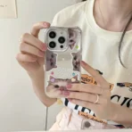 Baby Cute Kitten Mirror Case with Stickers