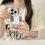 Baby Cute Kitten Mirror Case with Stickers