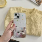 Blah Blah Cat Mirror Case with Sticker