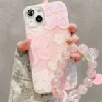 Bloom Charm Floral Case with Beaded Strap