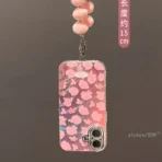 Pink Bloom case with Puff pendant charm