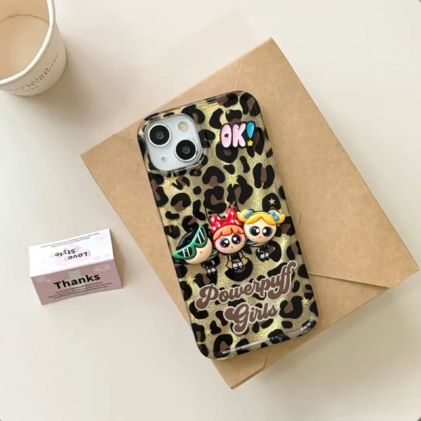 Powerpuff Girls Luxe Leopard 3D Case