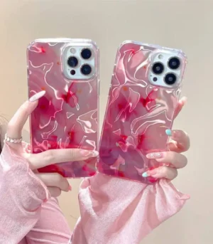 Blush Petal Glossy Phone Case