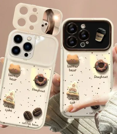 Butter Bear Dessert Flip Mirror Case