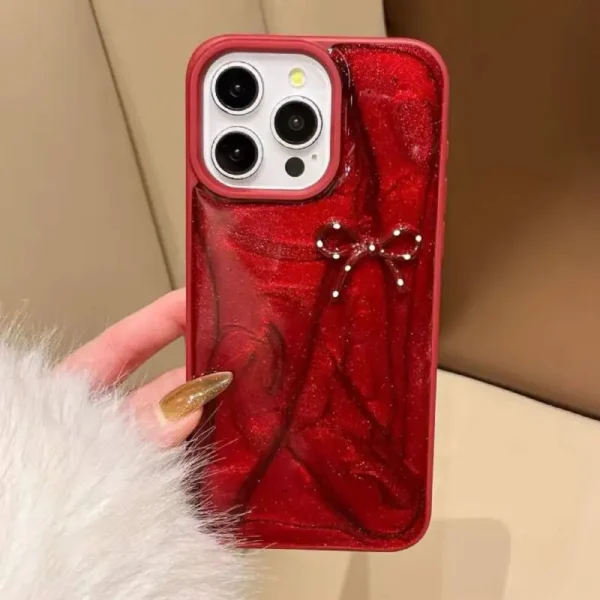 Ruby Sparkle Bow Luxe Case