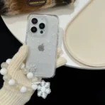 Winter Snowflake Sparkle Case with Pendant Charm