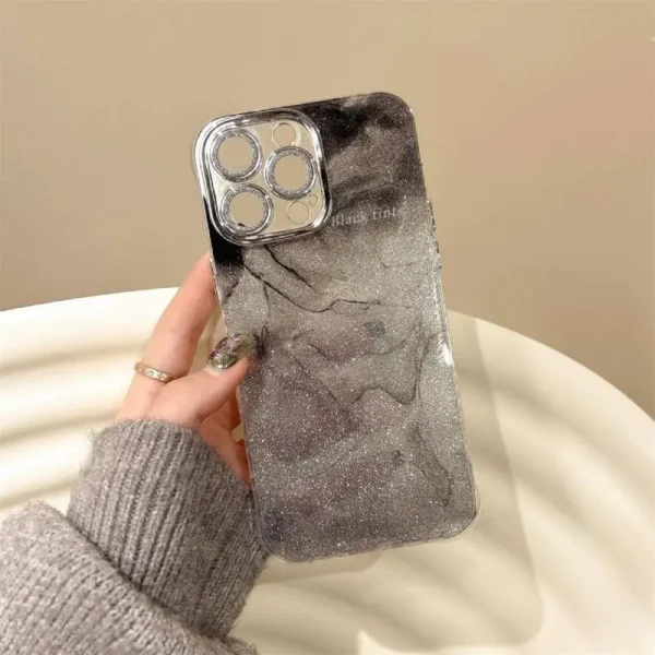 Galaxy Glitter Marble Phone Case