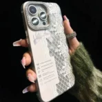 Timeless Lace Design Phone Cover with Charm