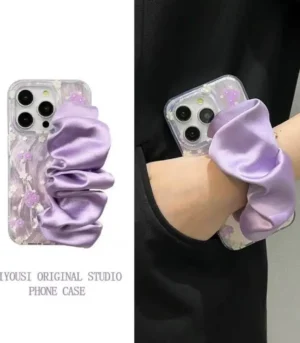 Purple Chic Scrunchie Holder Case