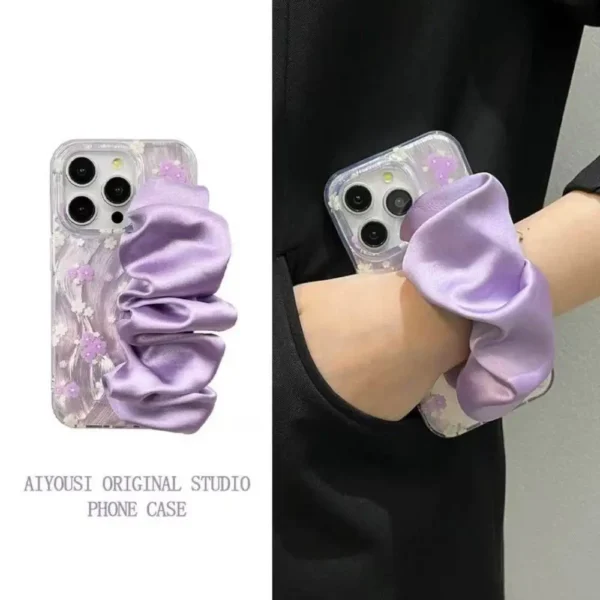 Purple Chic Scrunchie Holder Case