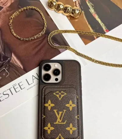 Luxe Monogram MagSafe Cardholder iPhone Case